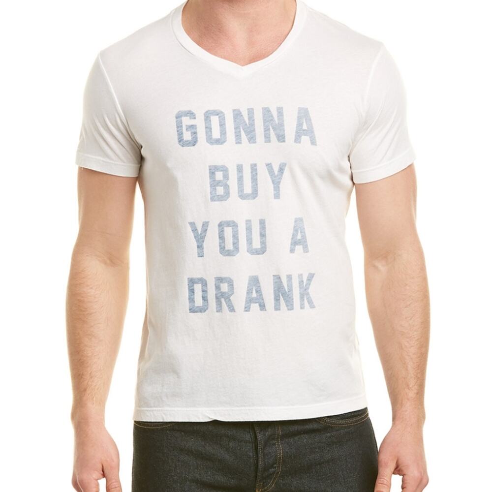 NWT Sol Angeles "Buy Drank" Graphic V-neck T-shirt size XL